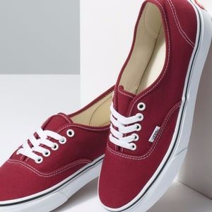 Maroon Vans Authentic
